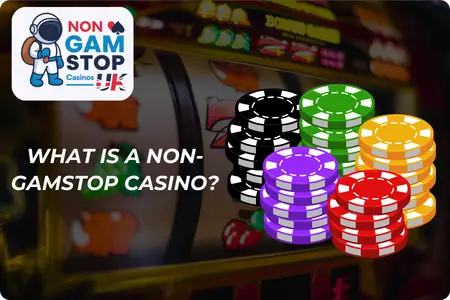 Colorful casino chips representing non-GamStop casinos